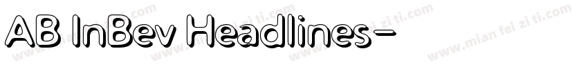 AB InBev Headlines字体转换